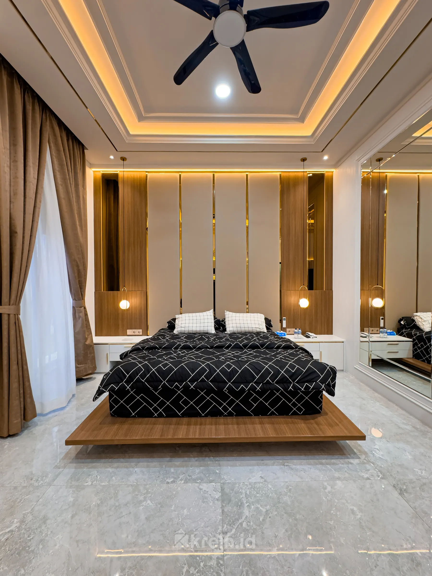Rumah Tinggal Mr. RI (Master Bedroom) — Rumah Tinggal Mr. RI (Master Bedroom) — interior oleh KREIN Pekanbaru