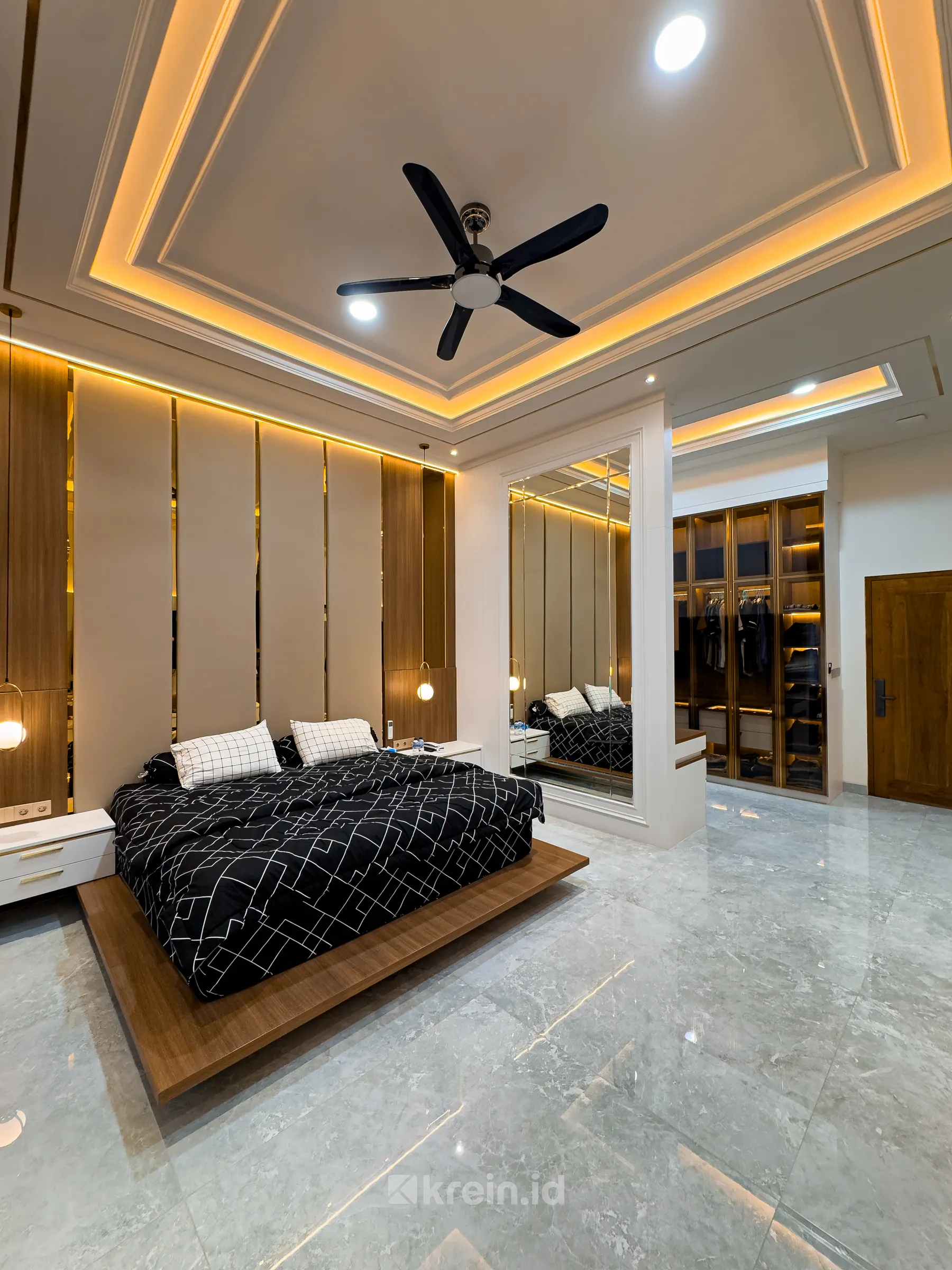 Rumah Tinggal Mr. RI (Master Bedroom) — Rumah Tinggal Mr. RI (Master Bedroom) — interior oleh KREIN Pekanbaru